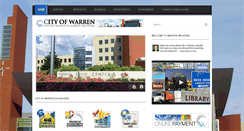 Desktop Screenshot of cityofwarren.org